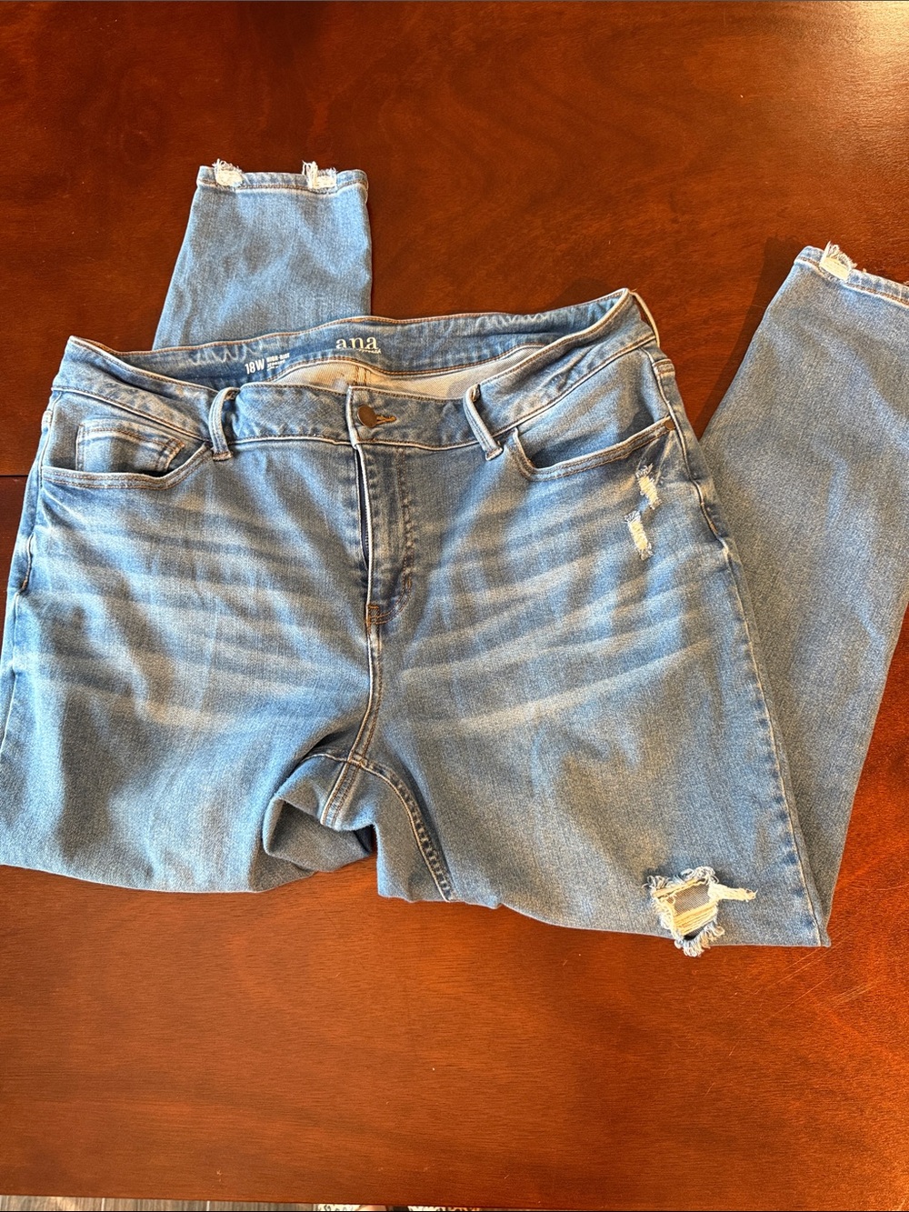 a.n.a Women's plus Ripped high rise jegging Jeans